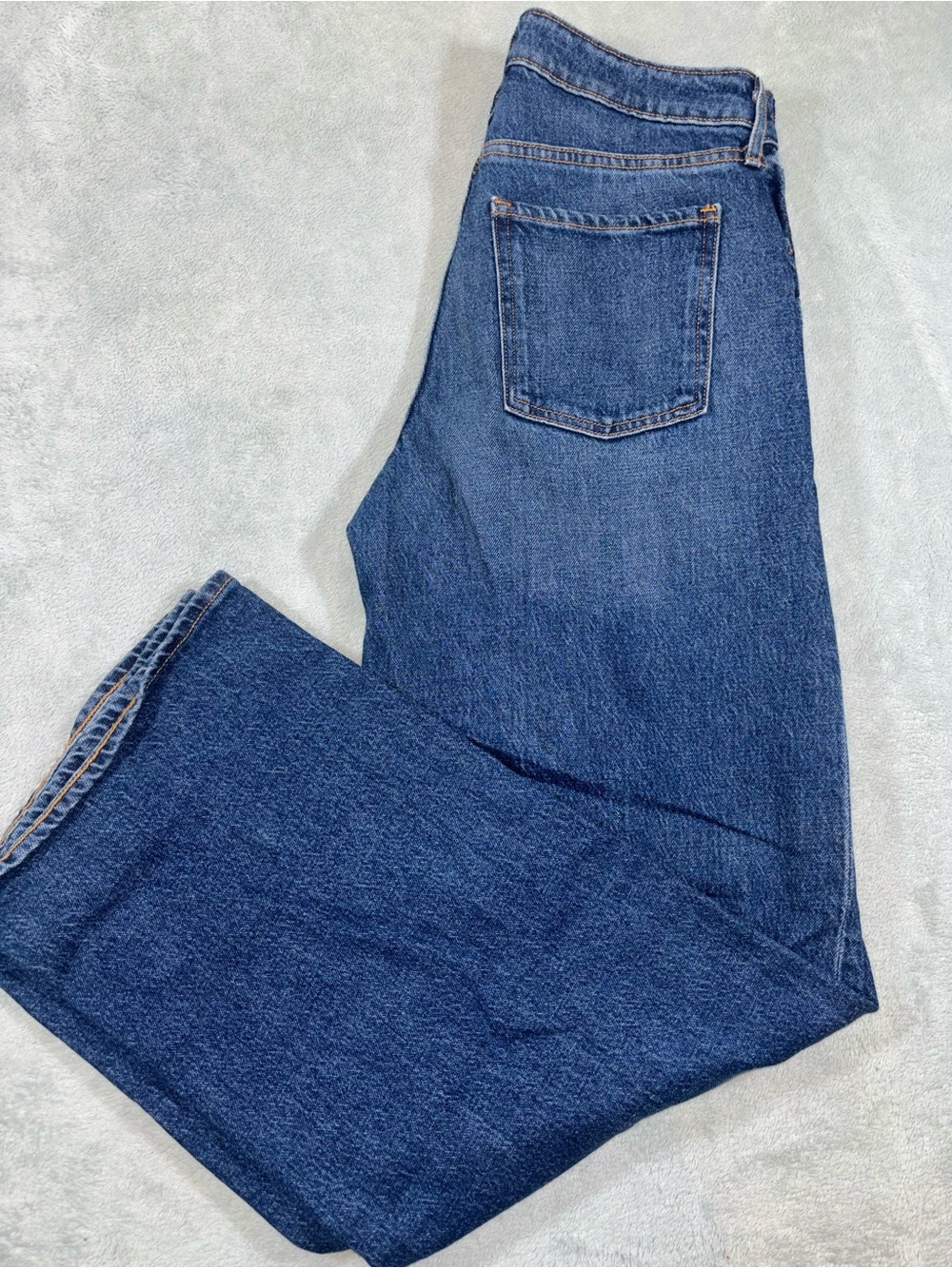Old Navy Extra High-Rise Sky-Hi Wide-Leg Jeans Blue Size 6 (30x30.5)